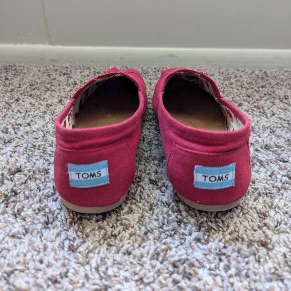 TOMS Womens Classics Red Canvas - Picture 1 of 6